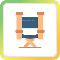 Directors Chair Creative Icon Design vector