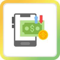 Money Transfer Creative Icon Design vector