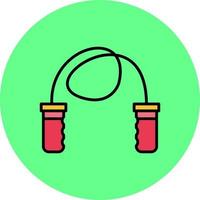 Skipping Rope Creative Icon Design vector