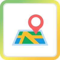 Map Creative Icon Design vector