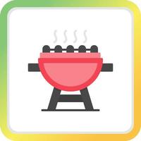 Grill Creative Icon Design vector