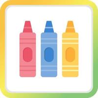 Crayons Creative Icon Design vector