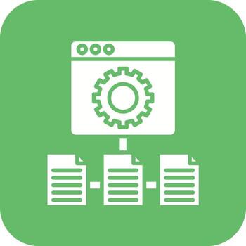 Frame Works Glyph Round Corner Background Icon vector