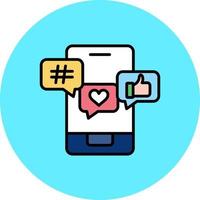 Social Media Creative Icon Design vector