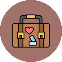 Suitcase Creative Icon Design vector