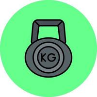 Kettlebell Creative Icon Design vector