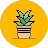 Plant Pot Creative Icon Design vector