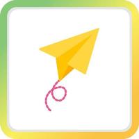 Paper Plane Creative Icon Design vector