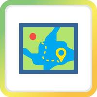 Map Creative Icon Design vector