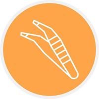 Tweezers Creative Icon Design vector