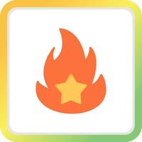 On Fire Creative Icon Design vector