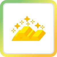 Gold Ingots Creative Icon Design vector