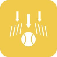 Gravity Glyph Round Corner Background Icon vector