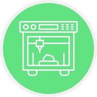 3d Printing Creative Icon Design vector
