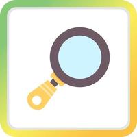 Magnifiying Glass Creative Icon Design vector