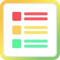 List Creative Icon Design vector