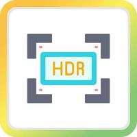 Hdr Creative Icon Design vector