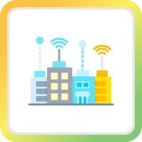 Smart City Creative Icon Design vector