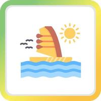 Windsurf Creative Icon Design vector