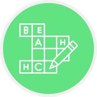 Crossword Creative Icon Design vector