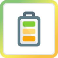 Full Battery Creative Icon Design vector