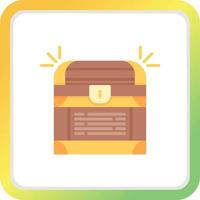 Treasure Chest Creative Icon Design vector