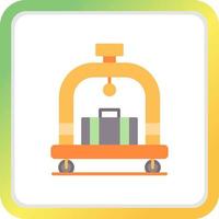 Hotel Trolley Creative Icon Design vector