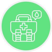 First Aid Kit Creative Icon Design vector