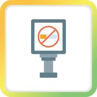 No Smoking Creative Icon Design vector