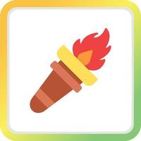 Torch Creative Icon Design vector
