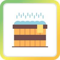 Hot Tub Creative Icon Design vector