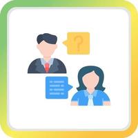 Job Interview Creative Icon Design vector