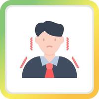 Nervous Creative Icon Design vector