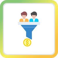 Conversion Rate Creative Icon Design vector