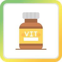 diseño de icono creativo de vitaminas vector