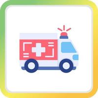 Ambulance Creative Icon Design vector