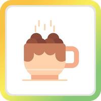 Hot Chocolate Creative Icon Design vector