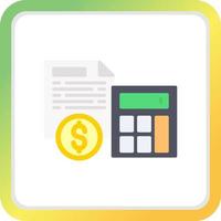Accountant Creative Icon Design vector