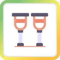 Crutches Creative Icon Design vector