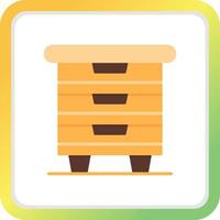 Chest Of Drawers Creative Icon Design vector