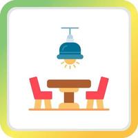 Dining Table Creative Icon Design vector