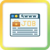 Job Search Creative Icon Design vector