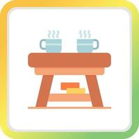 Coffee Table Creative Icon Design vector