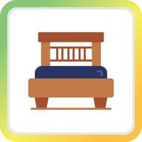 Bed Creative Icon Design vector