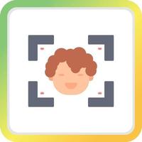Face Detection Creative Icon Design vector