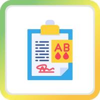 Blood Type Ab Creative Icon Design vector