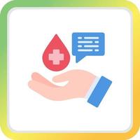 Blood Donation Creative Icon Design vector