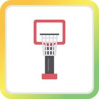 Basketball Hoop Creative Icon Design vector