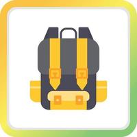 diseño de icono creativo de mochila vector