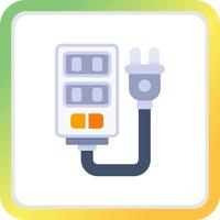 Power Strip Creative Icon Design vector